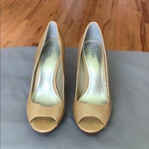 Style & Co. Celine peep toe platform heels